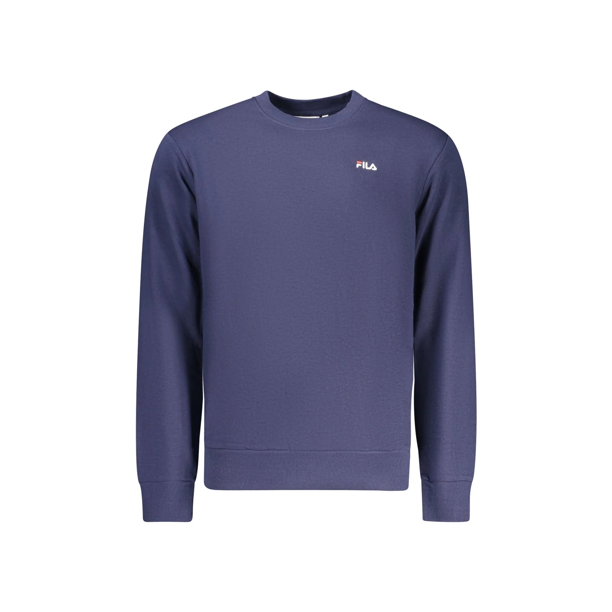 Fila Felpa Uomo Blu Girocollo Garzata Ricamo Logo Felpe - foto prodotto